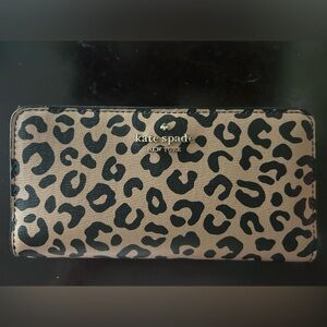 Kate spade leopard wallet